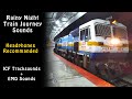 Relaxing Night Train Journey Sounds : ICF Tracksounds (Indian Railways)