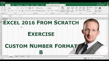 Excel 2016 from Scratch. Exercise - Custom Number Format B