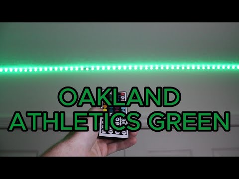 How to make OAKLAND ATHLETICS GREEN on LED light strips!