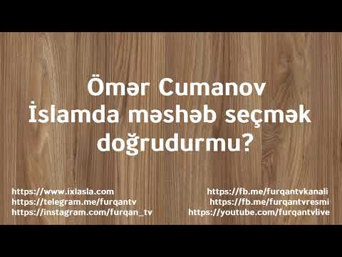 Video: İslamda məzhəb nədir?