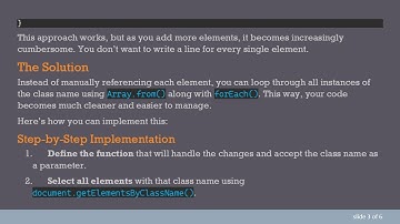 How to Change Color for All Elements with a Specific Class Name Using JavaScript