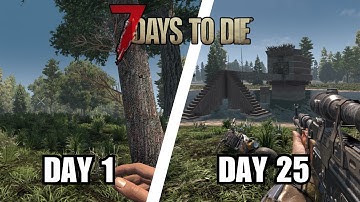 I Survive 100 DAYS in the WILDERNESS | 7 Days to Die [1.0 UPDATE] | (1/4)