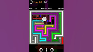 Flow Free 14X14 Jumbo Pack walkthrough level 15