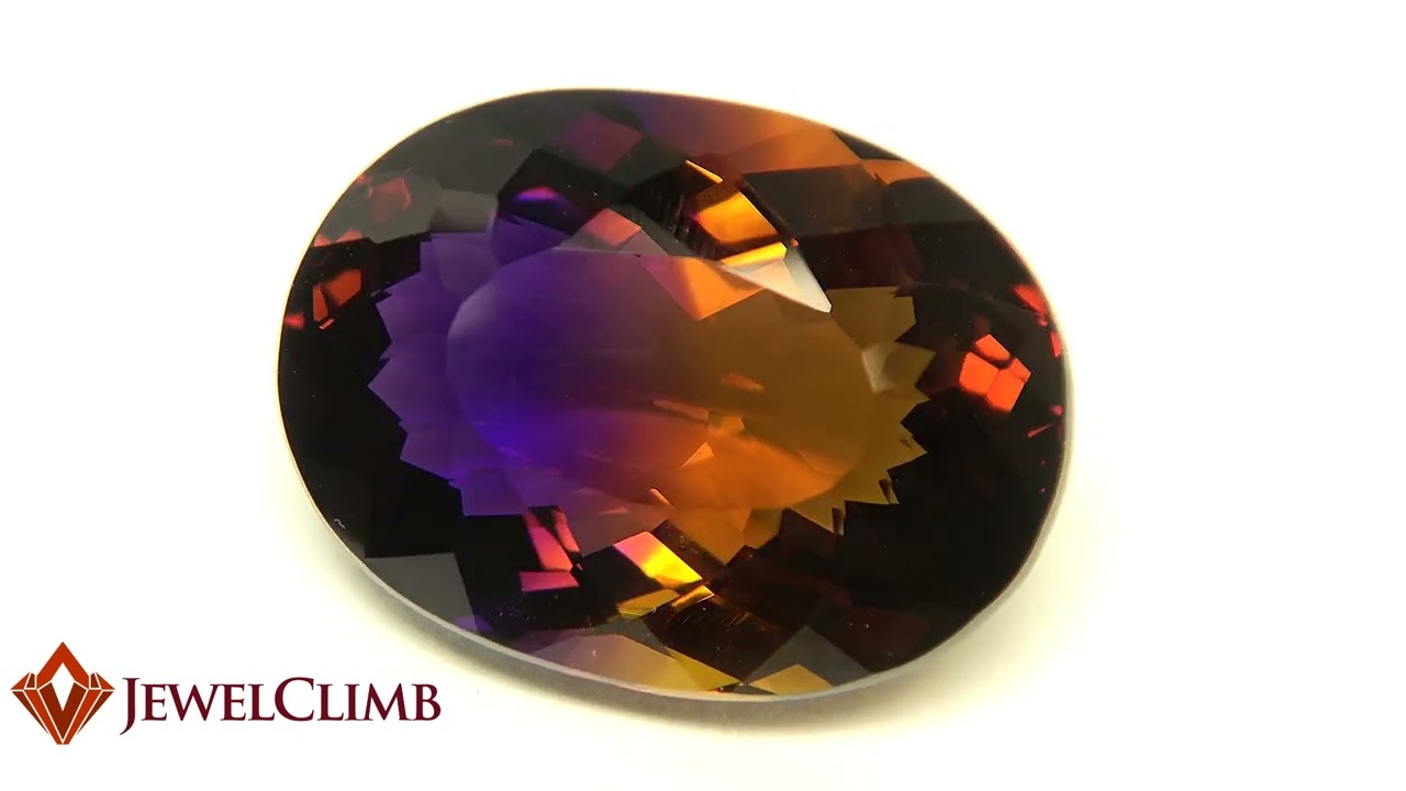 大粒より溢れる神秘的な色彩！アメトリン54．49CT - YouTube