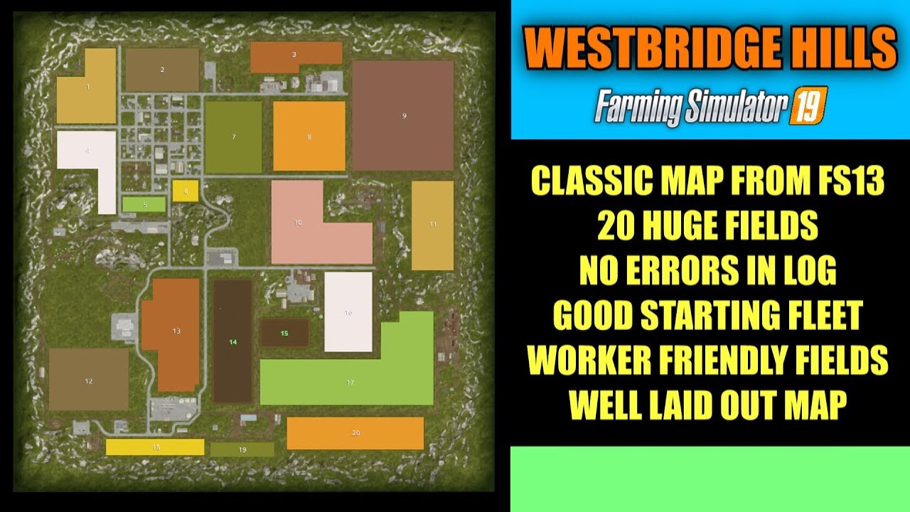 Farming Simulator 19 Westbridge Hills Farming Simulator 19 - Westbridge Hills Map V1.1 "Map Mod Review" - Youtube