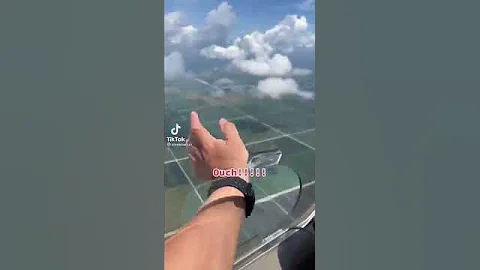 Sticking Your Hand Out Of An Airplane Window (tiktok)#short#shorts
