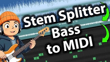 Stem Splitter to Extract Bass from a Stereo Mix and convert to MIDI in Logic Pro 11