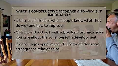 What Is Constructive Feedback And Why Is It Important? - The Personal Growth Path