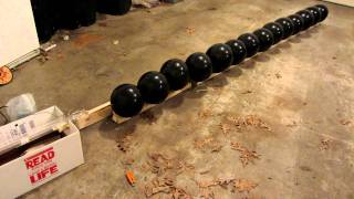 40000mW Laser vs. Line of Balloons!!