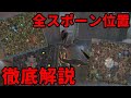 【第五人格】全スポーン位置＆初動徹底解説 軍需工場・赤の教会・聖心病院・湖景村編【IdentityⅤ】