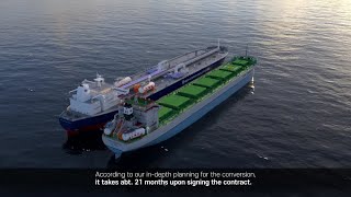 LNG  dual fuel propulsion conversion work
