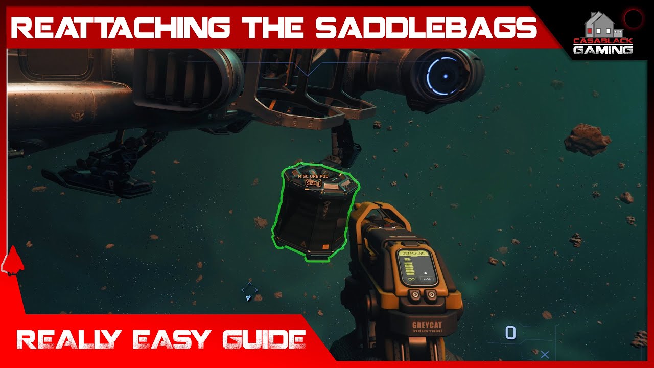Star citizen how to reattach mining saddlebags to a prospector or mole