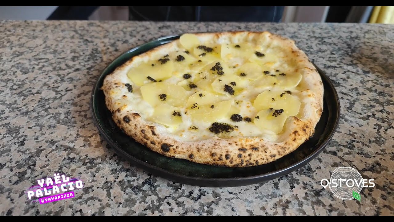 [ QStoves Recipe ] 030 potato truffle Pizza with Qstoves Pizza Oven