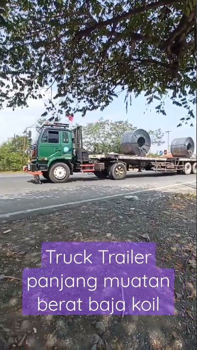 Truck Trailer Panjang Muatan Berat baja koil