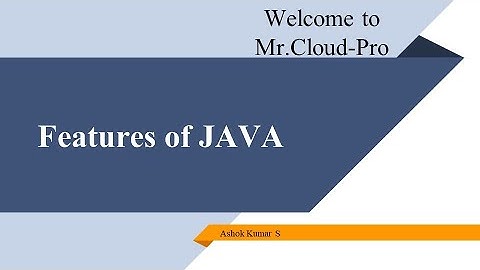 4. Features of Java
