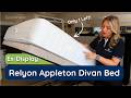 Relyon Double - CLEARANCE - Ex-Showroom - Quill Baronial Headboard and Appleton Dunlopillo Latex Divan Bed Video1