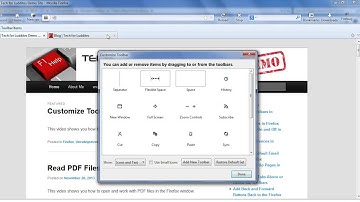 How to Set Up a Toolbar on a Firefox Page
