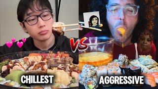 CHILLEST vs AGGRESSIVE mukbangs!