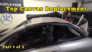 Mercedes Top Fabric (Canvas) Replacement CLK & E-Class screenshot 5