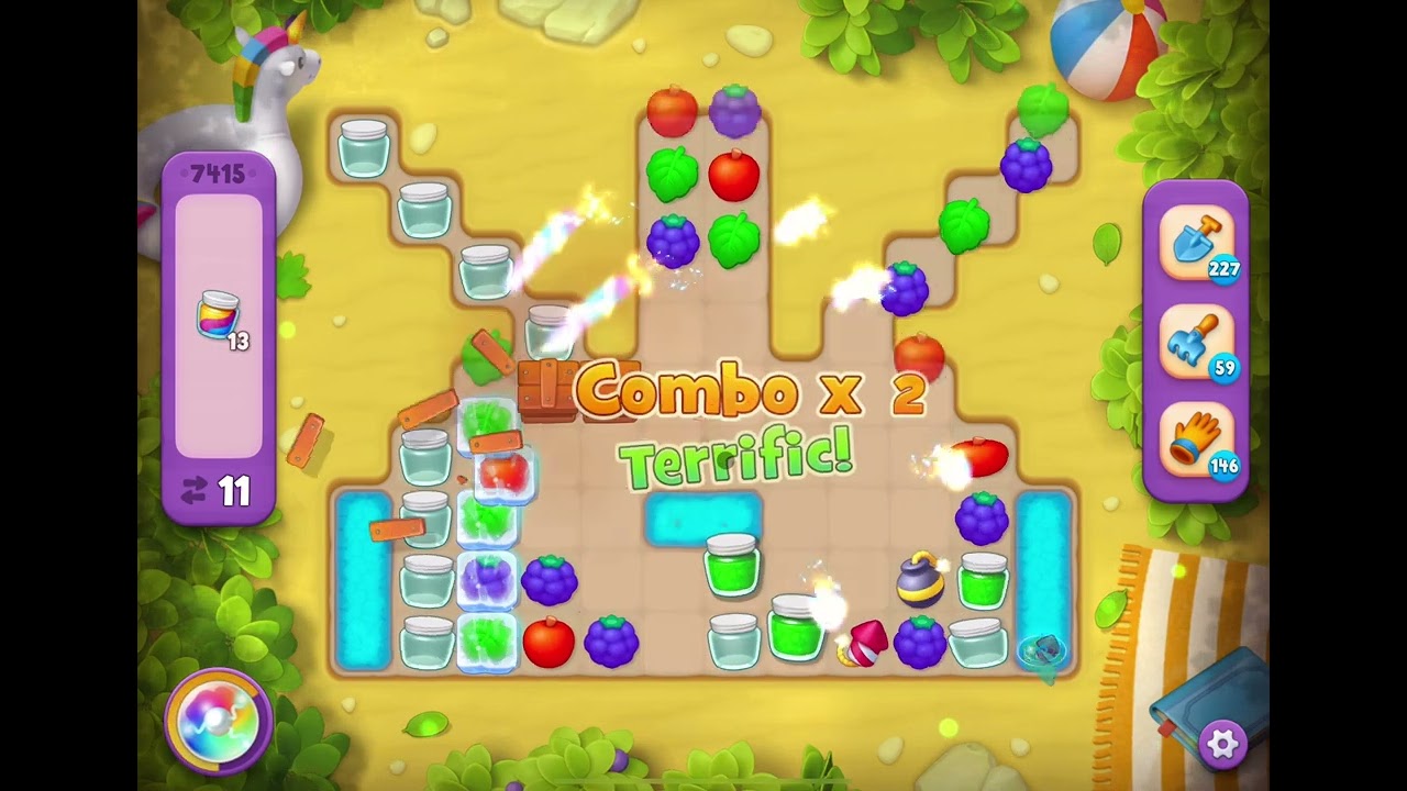 GardenScapes Level 7415 no boosters - YouTube