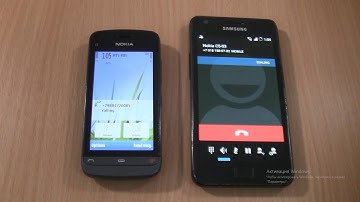 Incoming call & Outgoing call at the Same Time Samsung Galaxy S2 CyanogenMod+Nokia C5-03