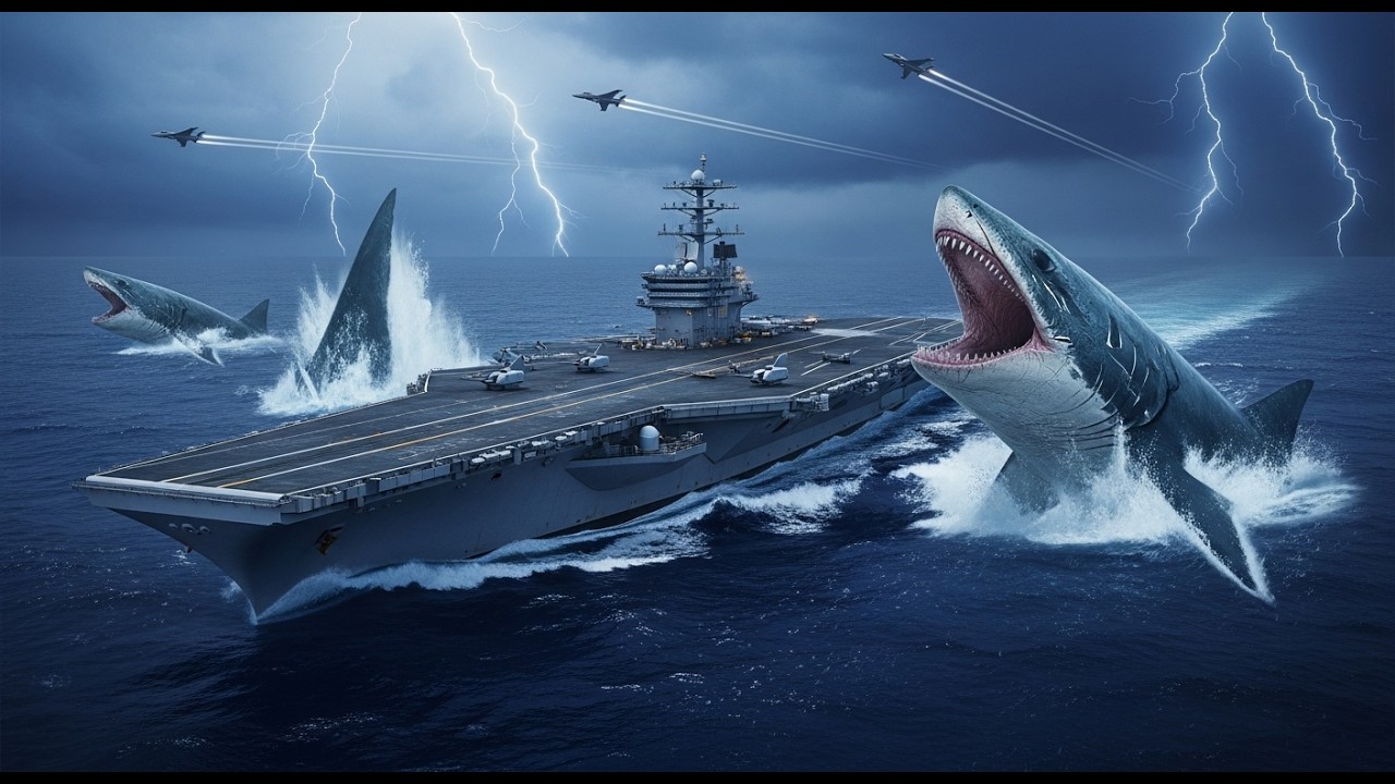 Megalodon Attack on Navy Minefield – It Fought Back - YouTube