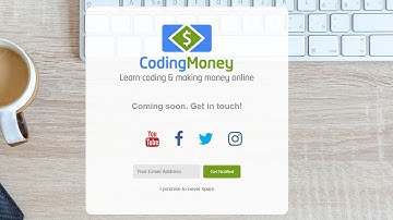 How to Create Coming Soon Page for your Website in HTML & CSS