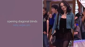 opening diagonal blinds - vegas pro tutorial