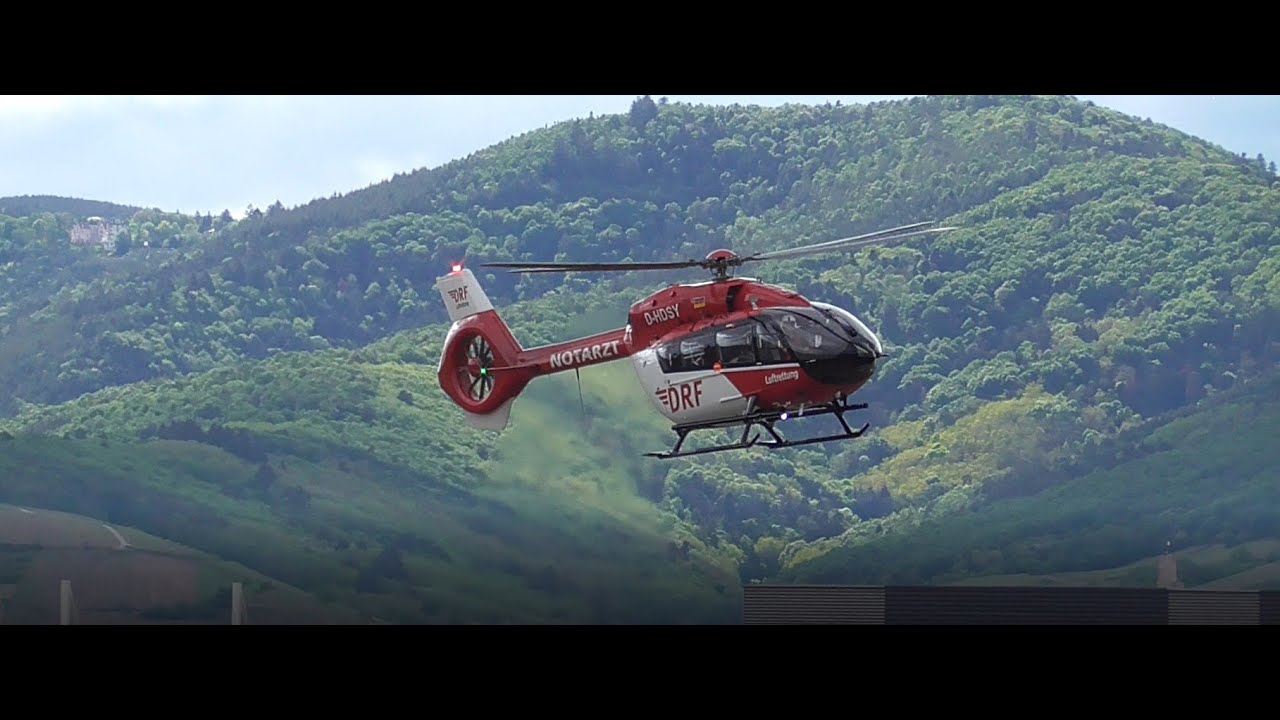 NEU H145 DRF Christoph 111 Landung In Frankreich Covid19 YouTube