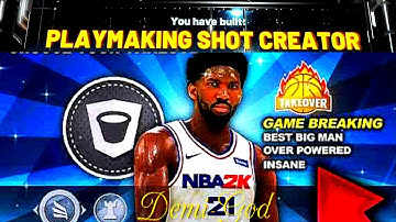 DemiGod CENTER Build: PlayMaking Shot Creator NBA2k20. NOT CLICKBAIT !