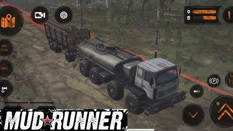 LOAD LOG TRANSPORT | MUDRUNNER MOBILE | THE VALLEY MAP #11 | OFFROAD GAMEPLAY