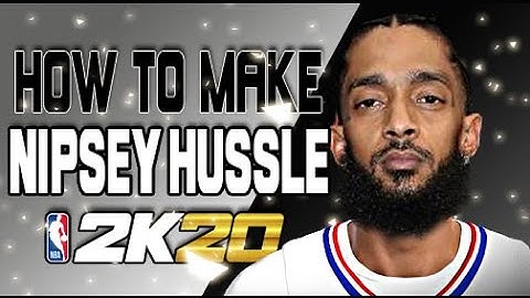 HOW TO MAKE NIPSEY HUSSLE NBA 2K20, NIPSEY HUSSLE FACE CREATION NBA 2K20