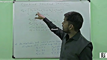 COMBINED STANDARD DEVIATION IN STATISTICS :-  GOURAV MANJREKAR