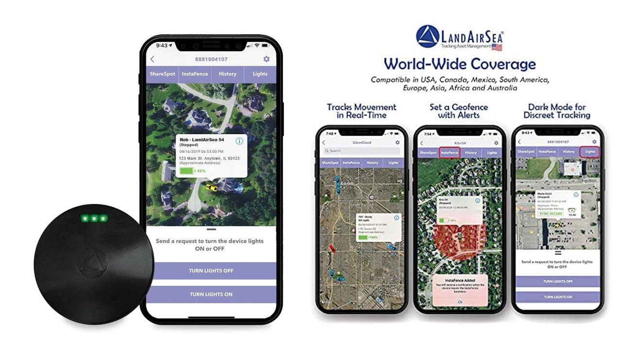 LandAirSea 54 GPS Tracker Review YouTube