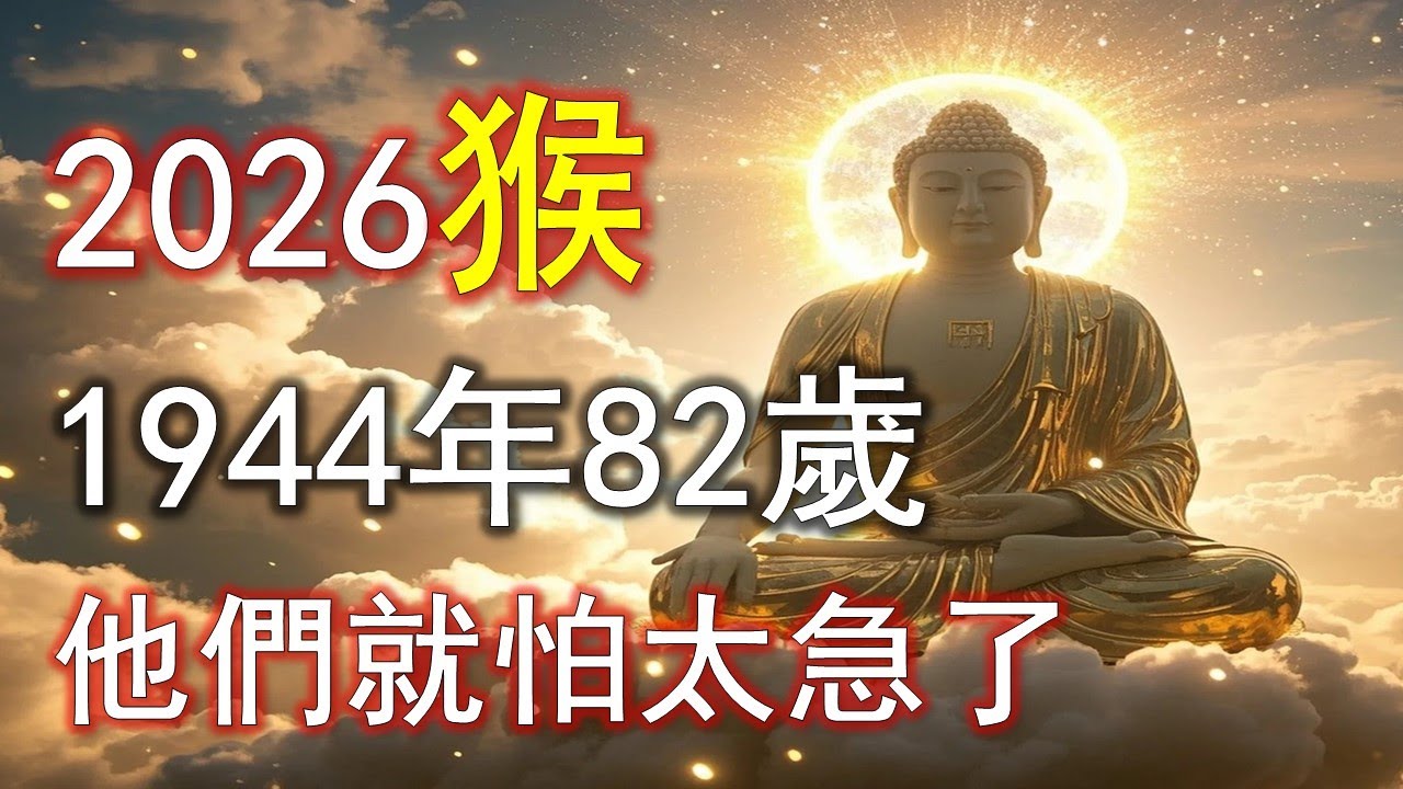 屬猴人最怕三件事：急、煩、言多。甲申猴頭腦快，易心急。命理「水旺需靜」。82歲後若能少煩躁、少批評、少焦慮，氣順而壽延，福氣自然生#生肖猴#屬猴#1944 猴