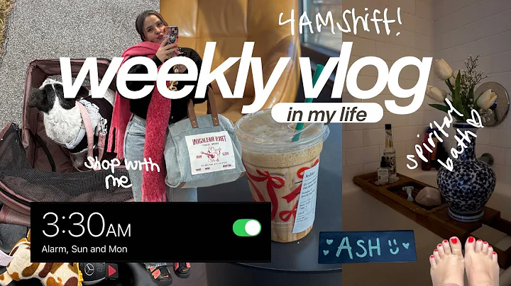 weekly vlog: 4am shift, shop with me, sunday reset & more 