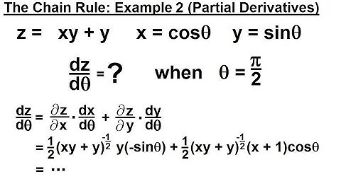 Calculus 3: Partial Derivative (26 of 50) The Chain Rule: Example 2