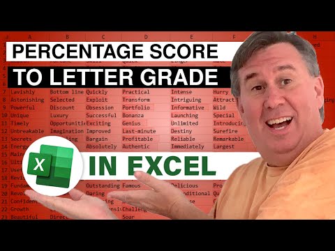 Learn Excel 2010 - "Percentage Score To Letter Grade - Part IVof IV": Podcast #1544