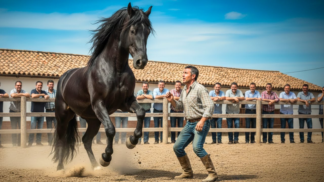 SE RIERON CUANDO LE PROHIBIERON ACERCARSE AL CABALLO… HASTA QUE TODO SE SALIÓ DE CONTROL