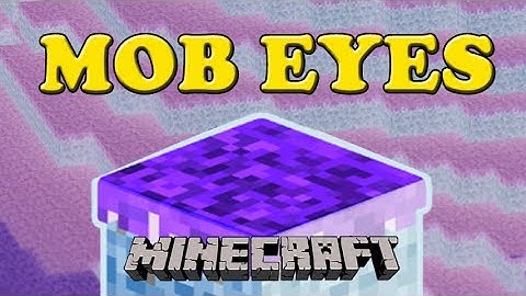 Mob Eyes and Invisible Blocks in Minecraft 1.8