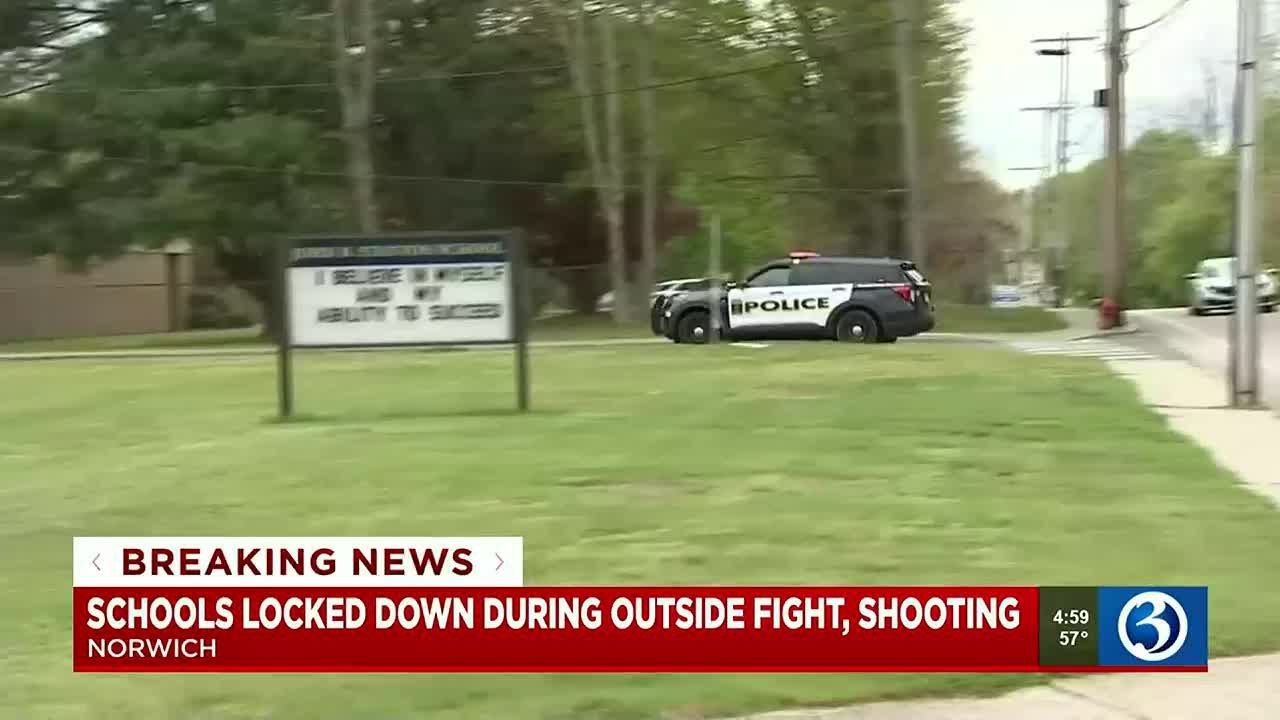 Schools locked down during shooting investigation in Norwich - YouTube