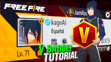 How To Get V Badge In Free Fire 2025 Influencer NEW TUTORIAL