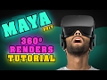 Maya Tutorial - How To Render 360 Degree Spherical Renders For YouTube and Virtual Reality