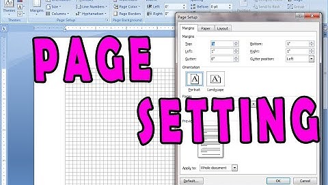 MS Word Lesson 3 | Page Set Dan | Mizo Tawngin