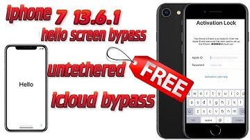 iphone 7 iOS 13.6 Untethered Bypass Full Free |All iPhone Hello Screen iOS 13.6.1 Untethered Bypass