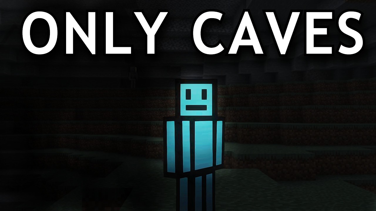 I Survived 100 days in a CAVE ONLY world in Hardcore Minecraft - YouTube