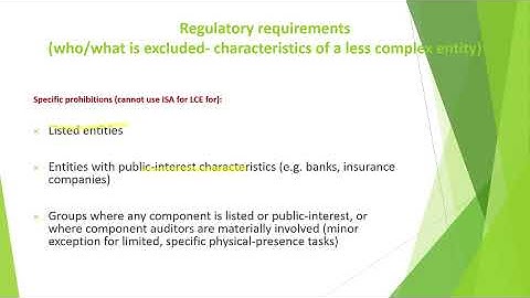 Audit of Less Complex Entities (LCEs)-ACCA AAA Technical article simplified