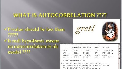 WHAT IS AUTOCORRELATION IN OLS MODEL ????? I GRETL SOFTWARE I PRACTICAL WORLD FINANCE