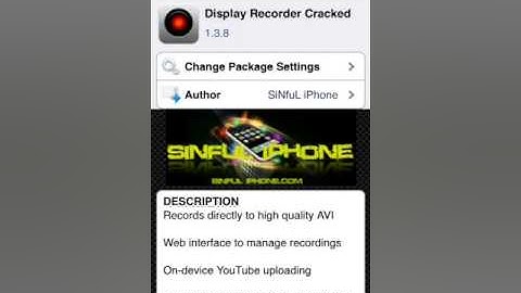 How to get screen recorder on cydia