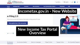 New income tax portal - Overview and Go Through incometaxindia.gov.in | Live Demo